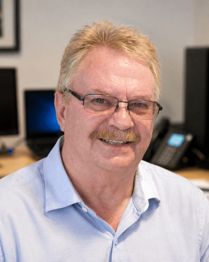 Johan Gouws, founder of TeraWorks, at his workbench